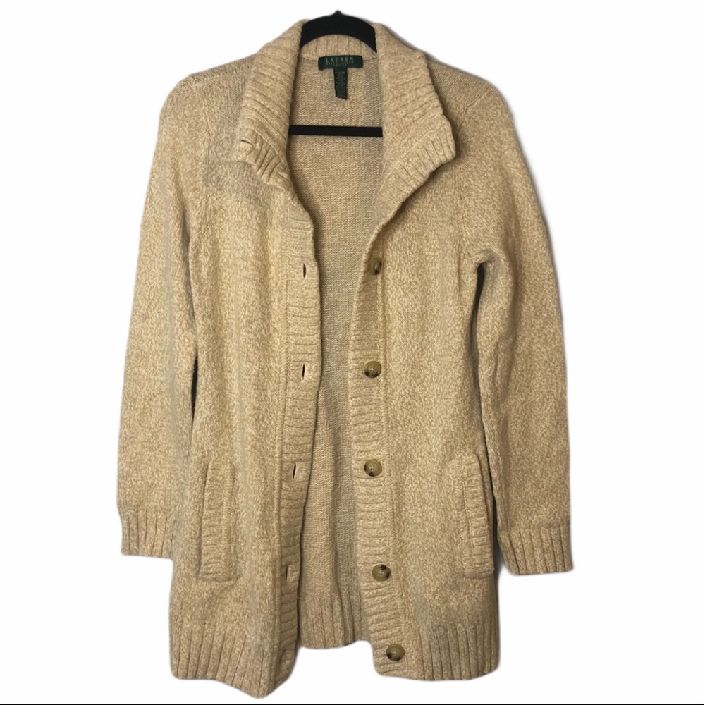 Ralph Lauren Cream / Tan Cardigan Size PM